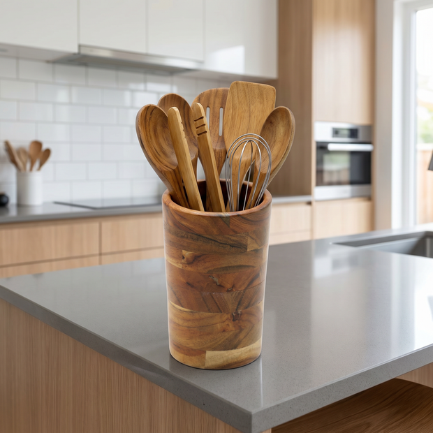 Handcrafted Wooden Spoon Stand