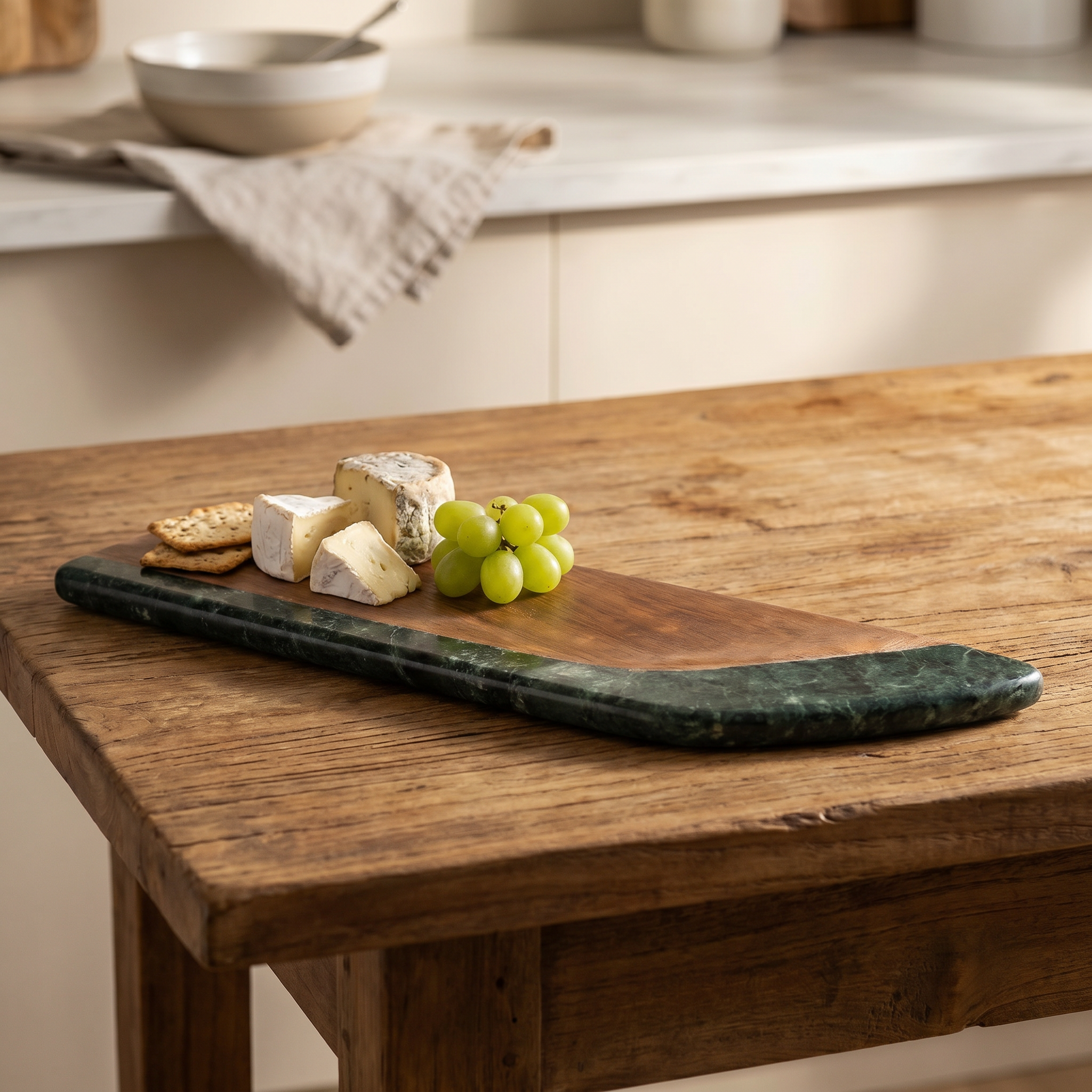 Marble & Wood Serving Platter