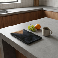 V Shape Marble Wood Serving Board