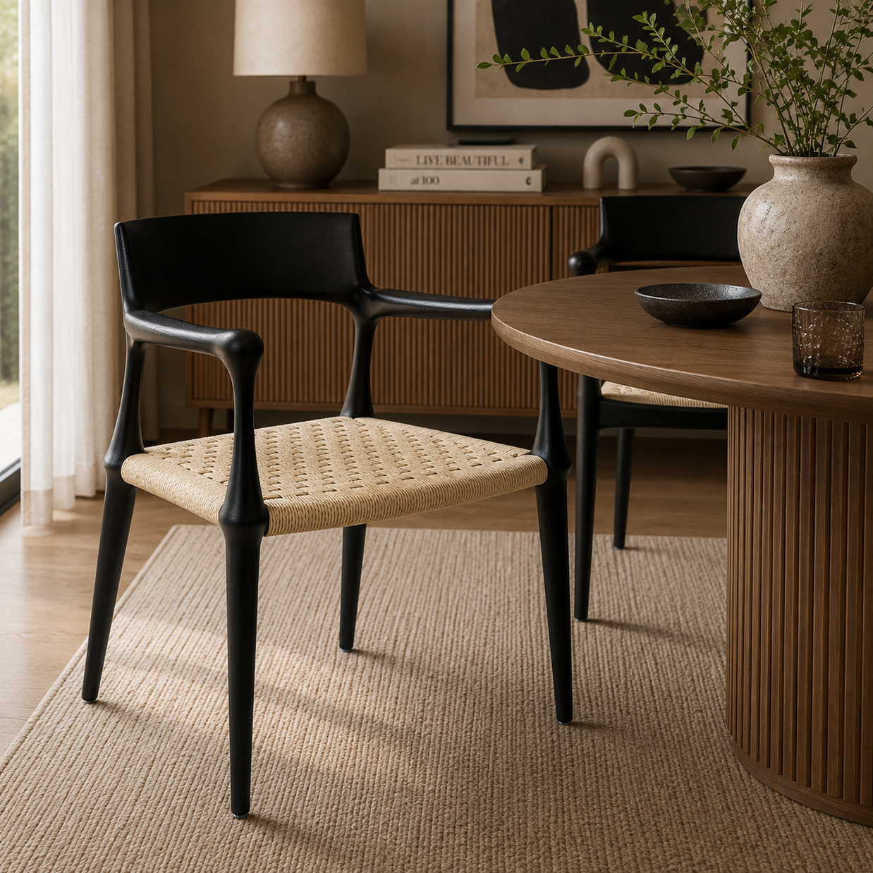 Ebano Woven Dining Chair