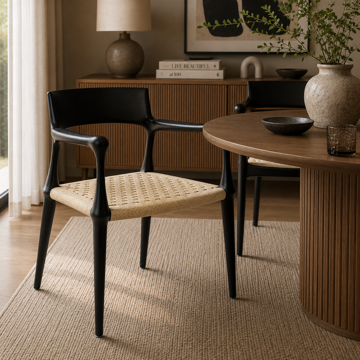 Ebano Woven Dining Chair