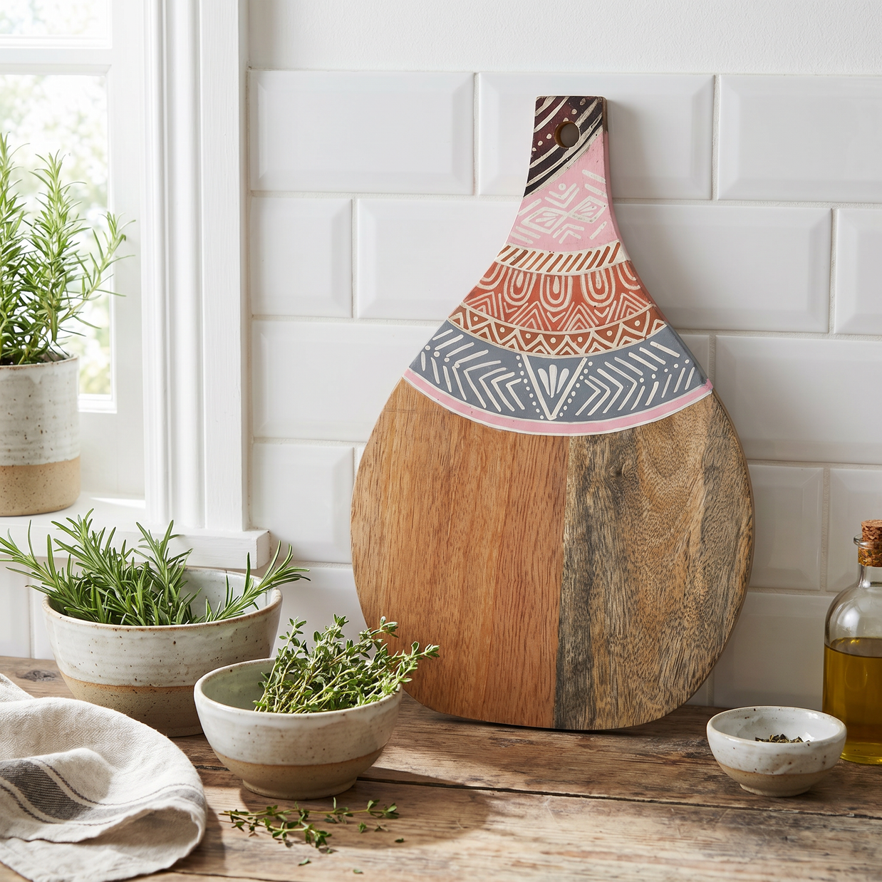 Artistic Teardrop Cheese Board