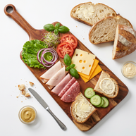 Long Handle Wooden Serving Board