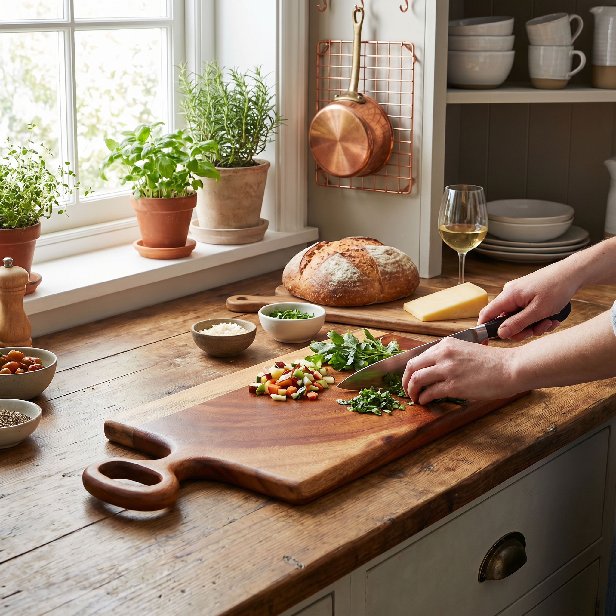 Handle Grip Cutting Board