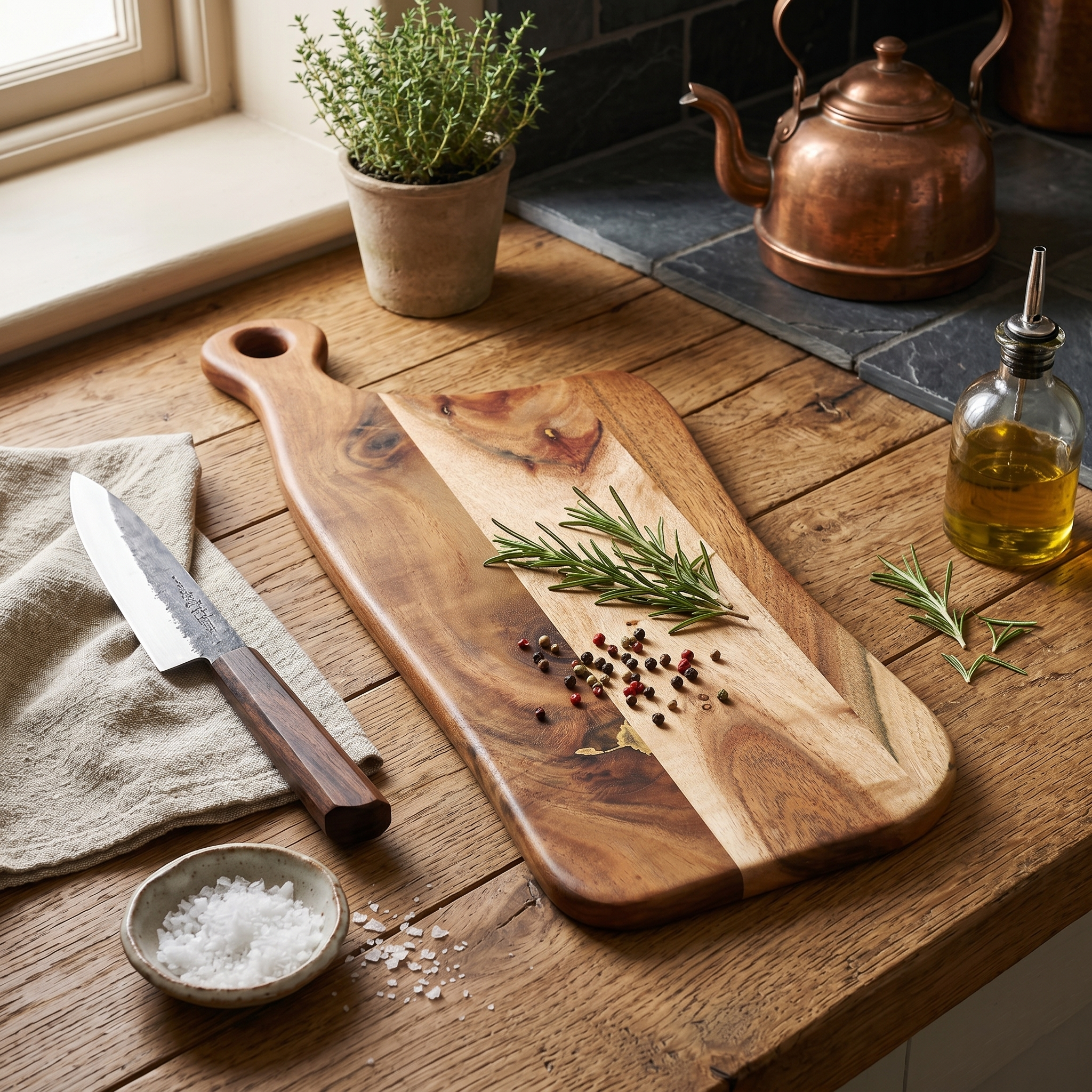 Asymmetrical Kitchen Cutting Board