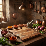 Curved Side Cutting Board