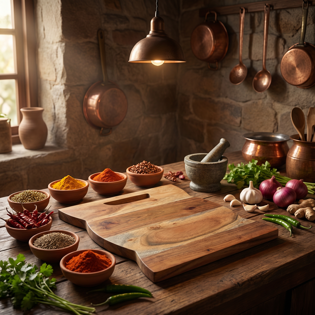 Curved Side Cutting Board