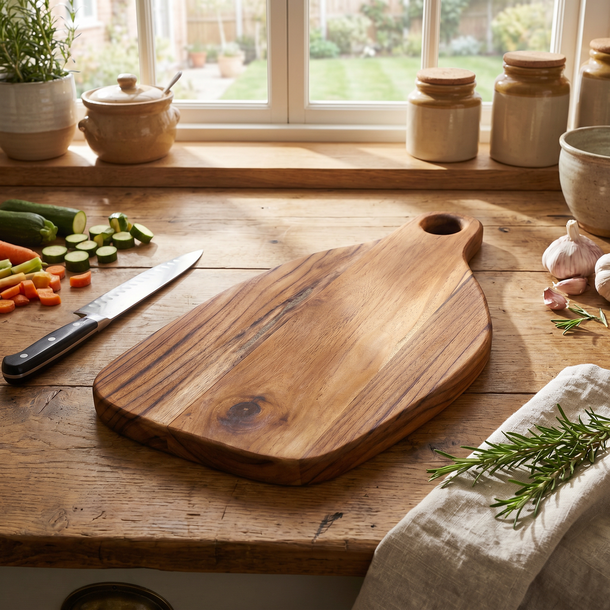 Artisan Natural Wood Cutting Board