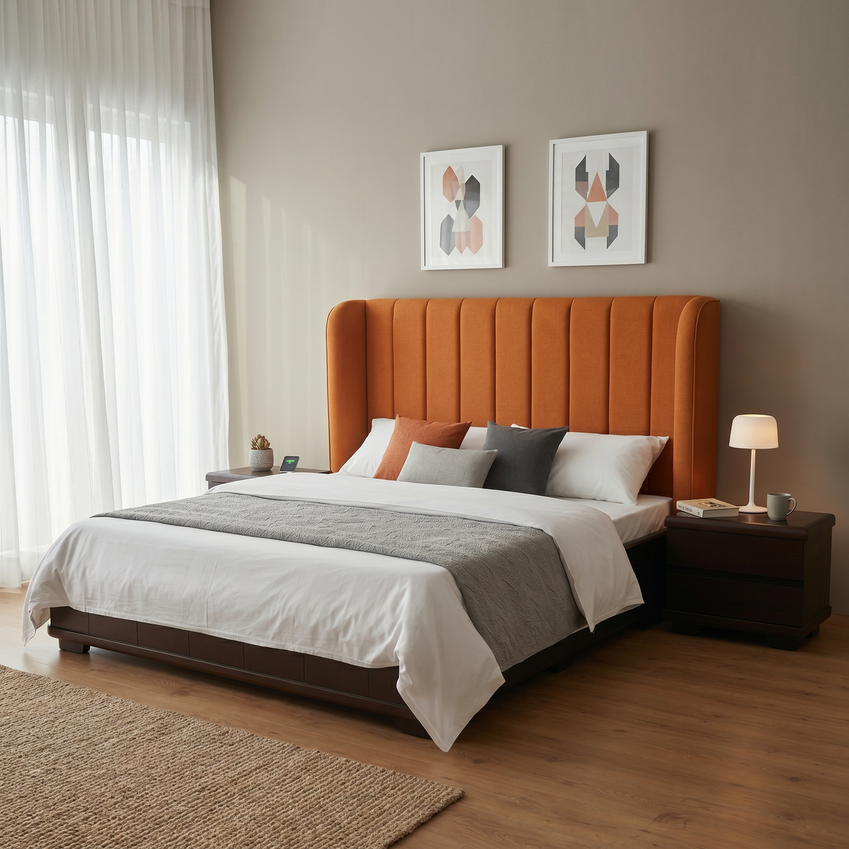 Velora Wingback Bed