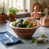 Imperial Grain Wooden Serving Bowl