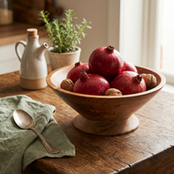 CrownVista Pedestal Wooden Bowl