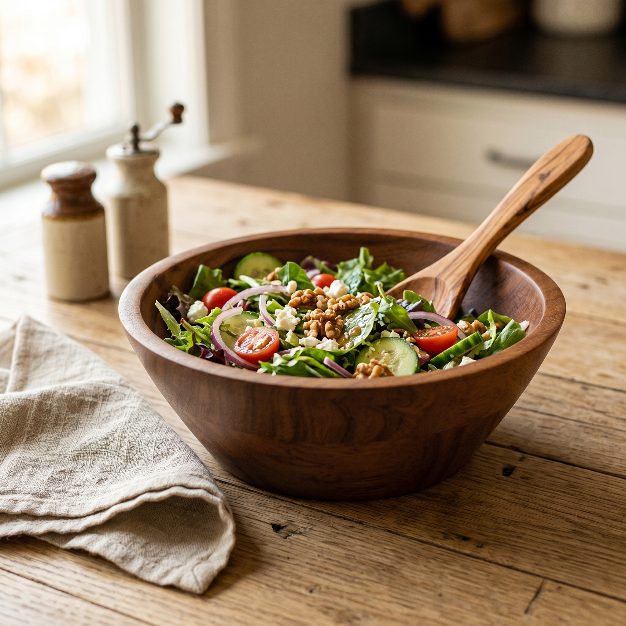 WoodElegance Kitchen Serving Bowl