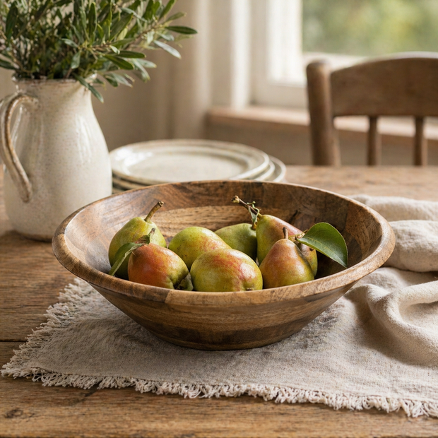 TerraBloom Wooden Display Bowl