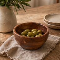 WalnutGlow Wooden Bowl