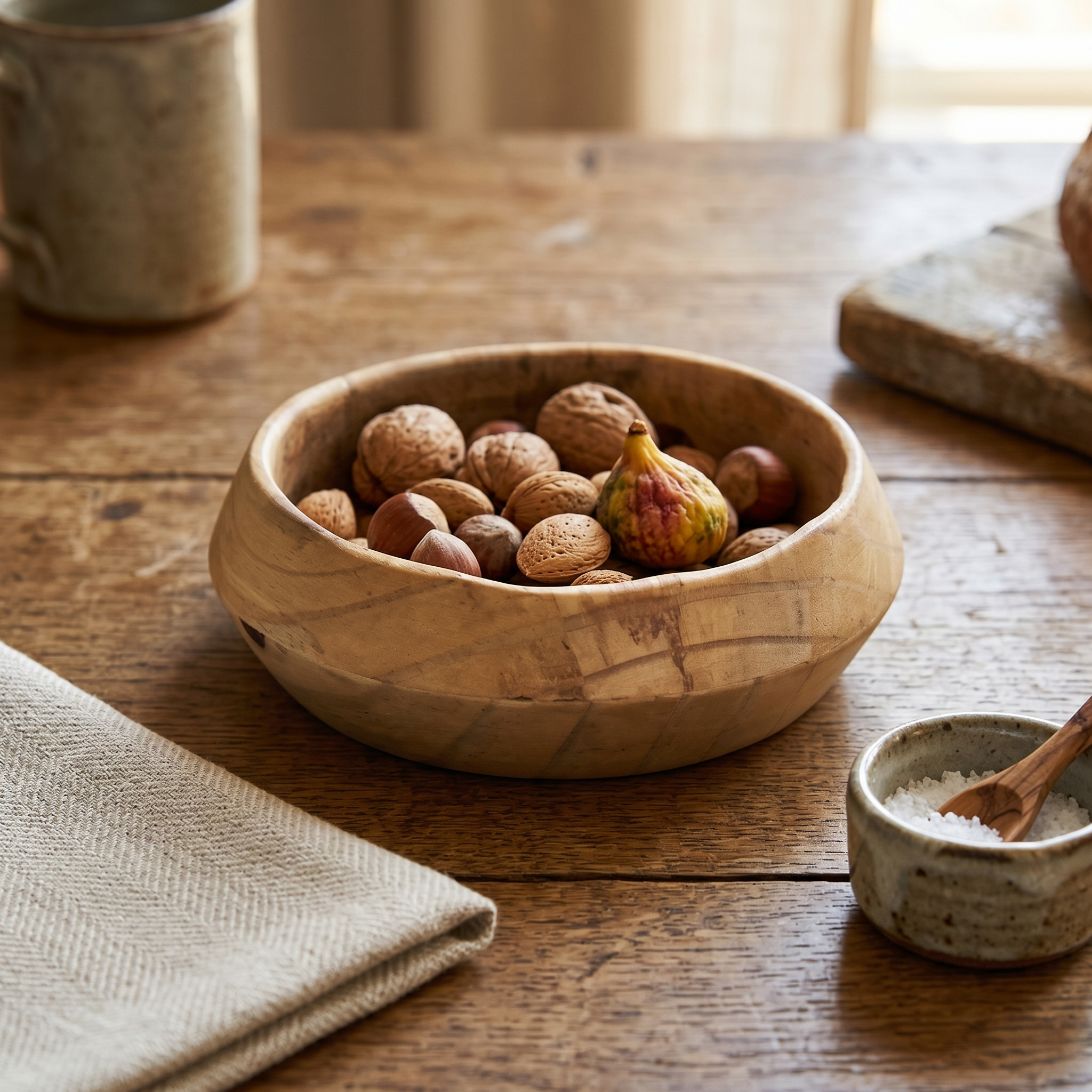 TerraGrain Wooden Serving Bowl