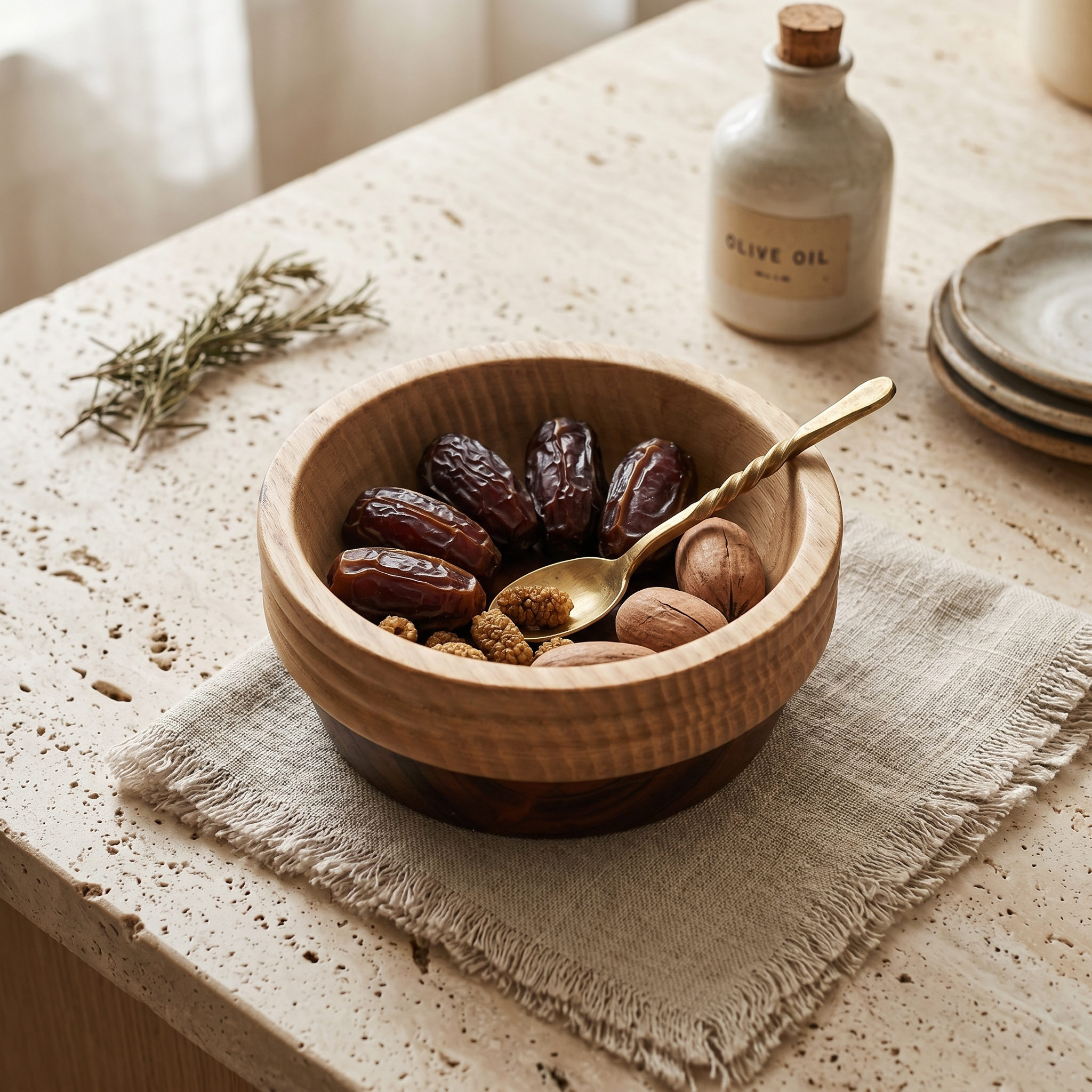 RusticLayer Serving Bowl