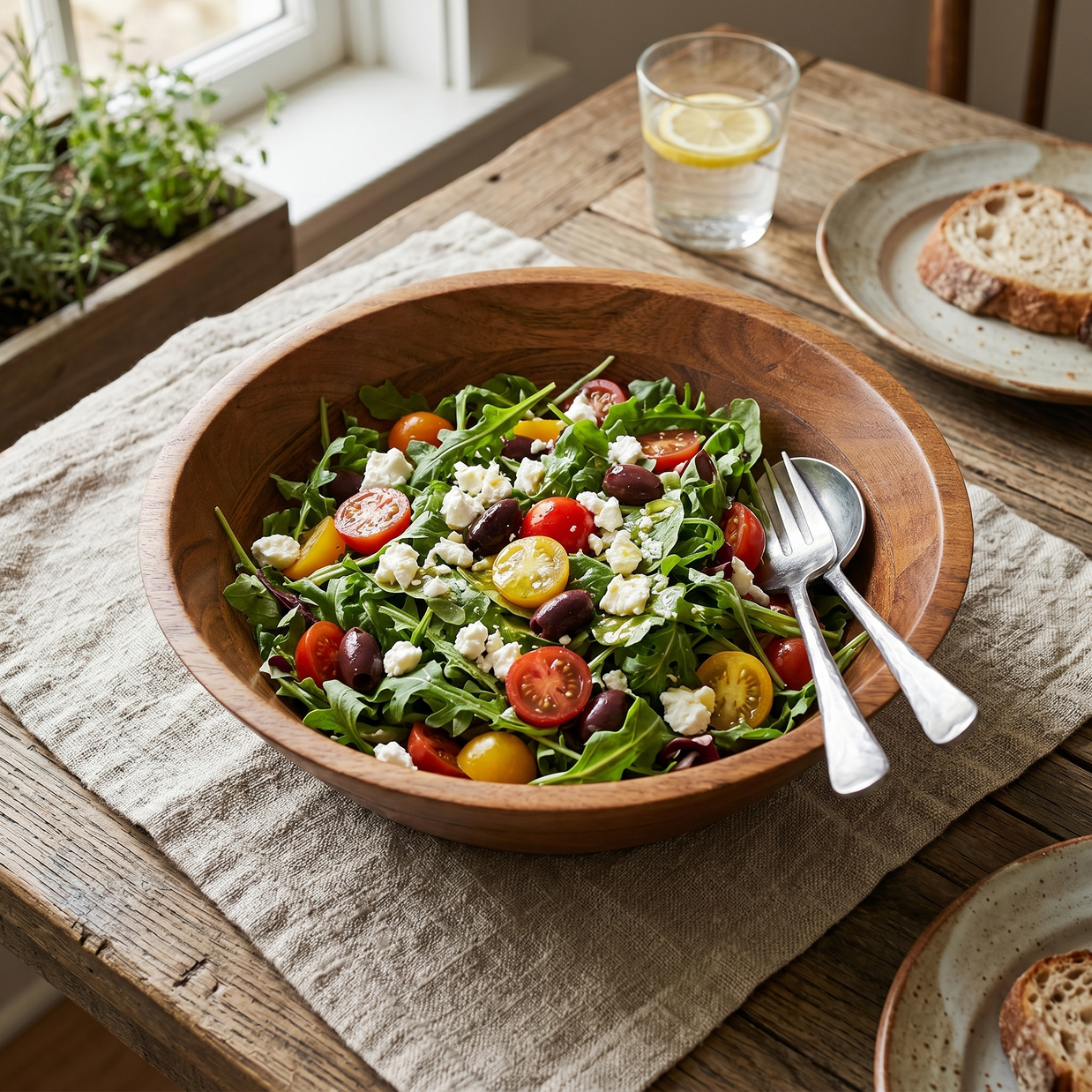 RoyalGrain Wooden Serving Bowl