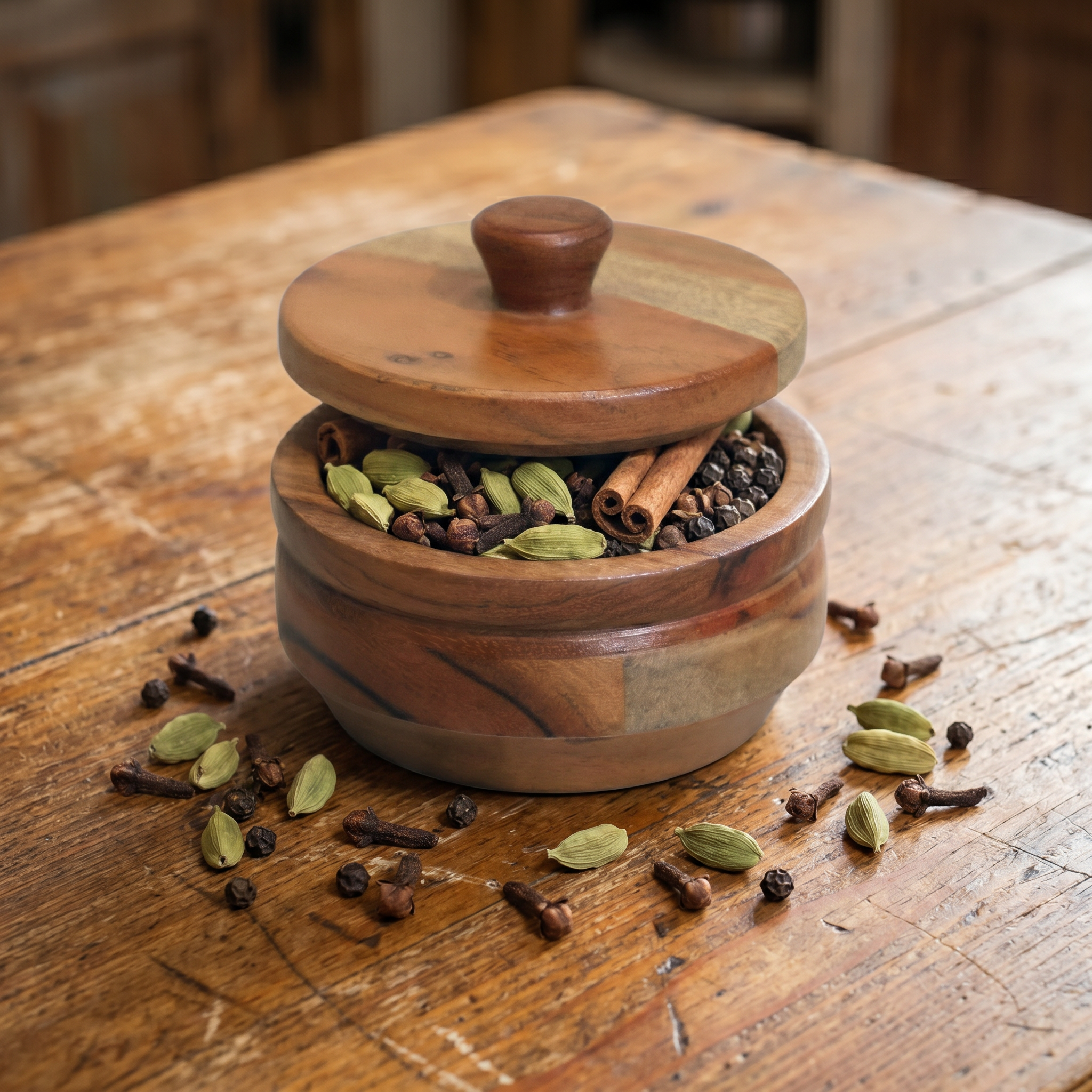 Artisan Timber Spice Jar