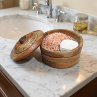 Natural Wood Kitchen Canister