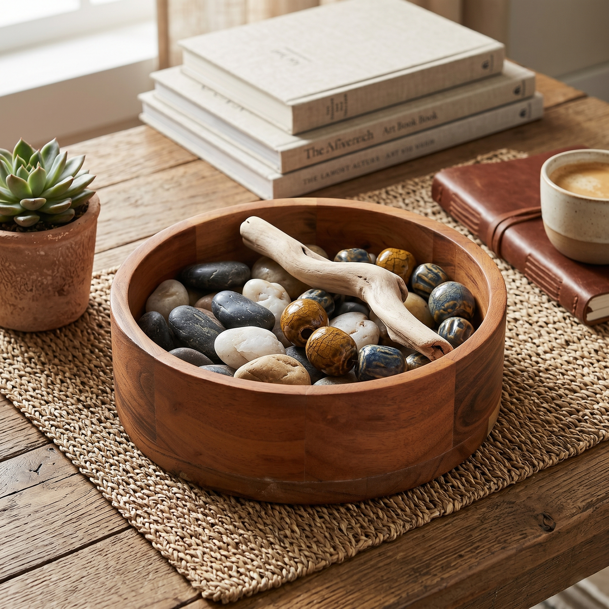 Multipurpose Wooden Organizer Bowl