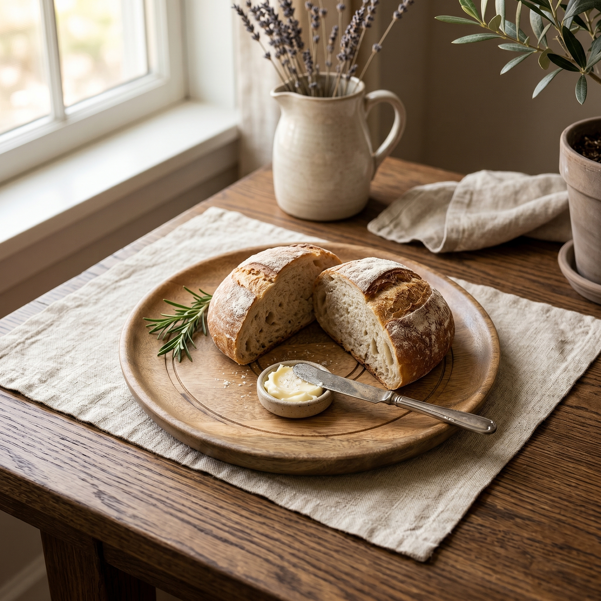 ChakraVeda Wooden Serving Plate