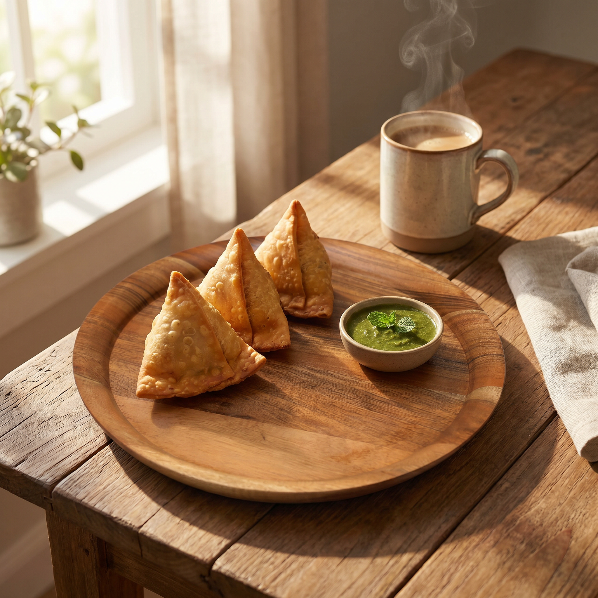 Classic Wooden Serving Plate