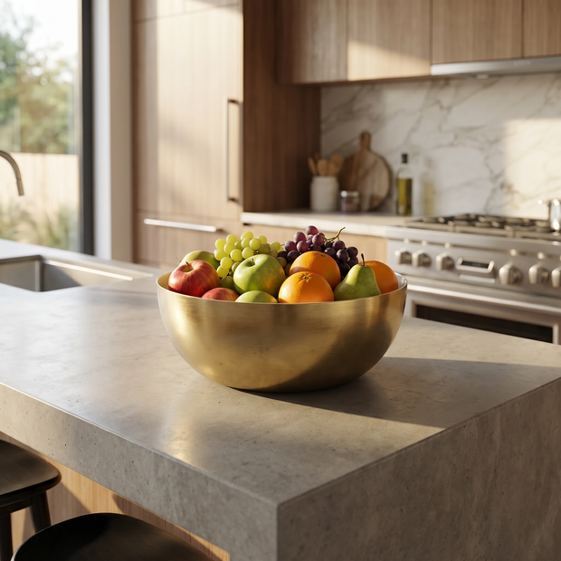 Modern Metal Serving Bowl