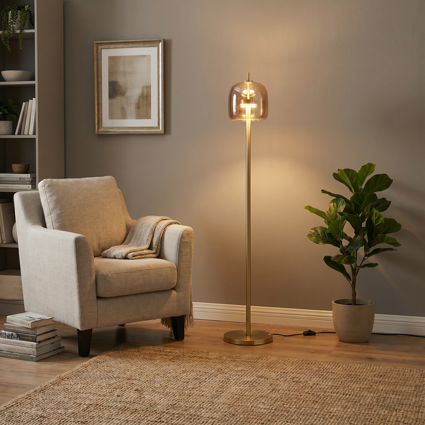 Amber Halo Floor Lamp