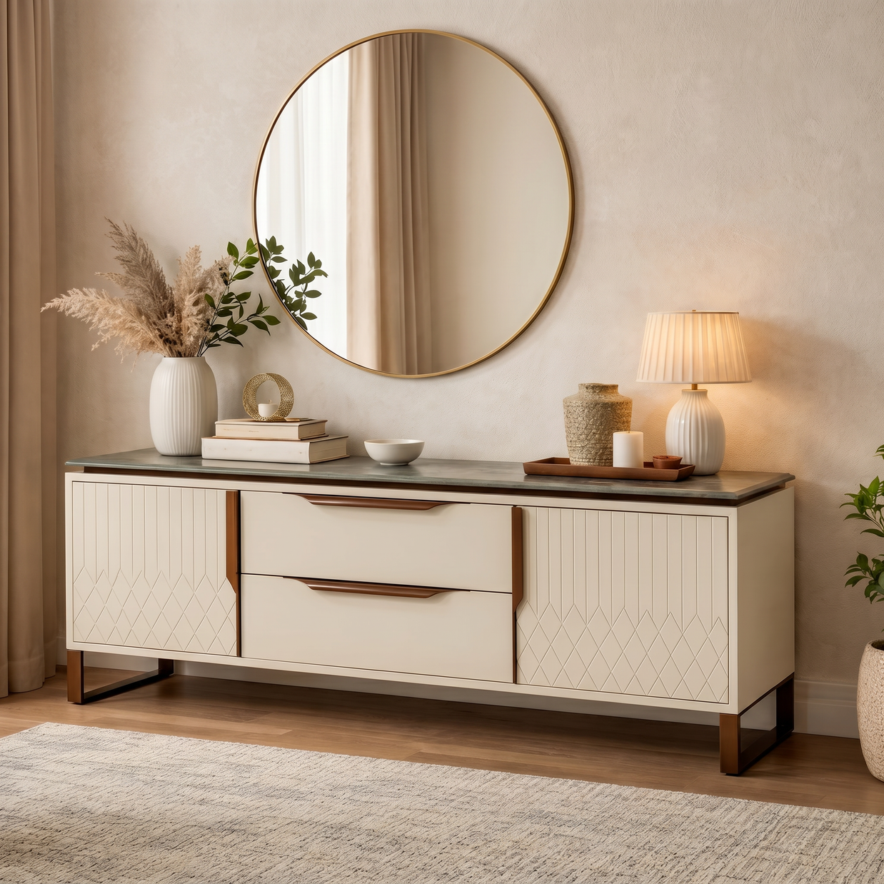 Aurelio Marble Sideboard