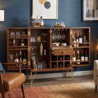 Geometric Fold-Out Cocktail Cabinet