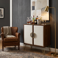 Geometric Fold-Out Cocktail Cabinet