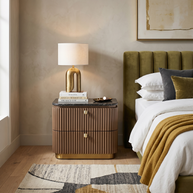 Lusso Gold Base Nightstand