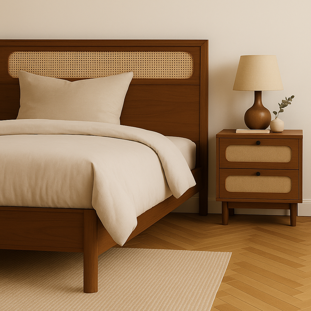 Walnut Weave Nightstand