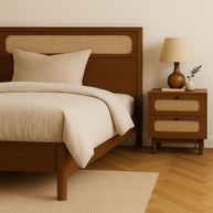 Walnut Weave Nightstand