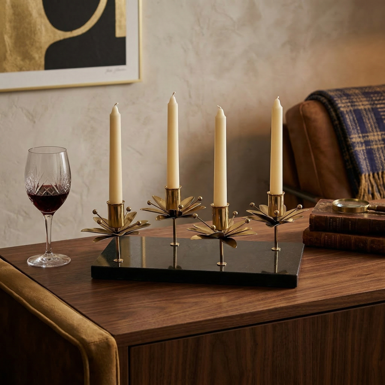Celestia Bloom Candle Console