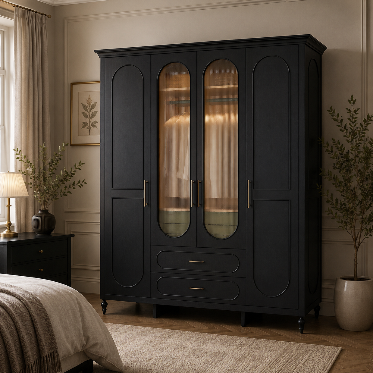Windsor 4-Door Wardrobe