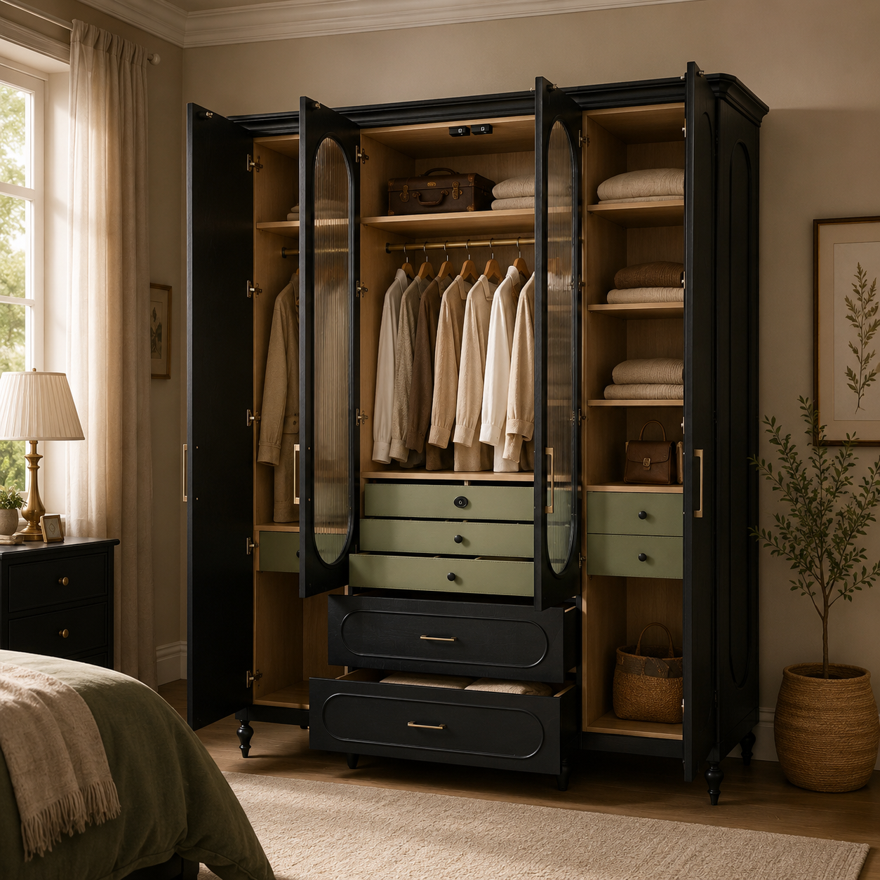 Windsor 4-Door Wardrobe