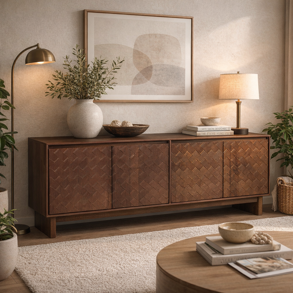 Rustic Weave Sideboard