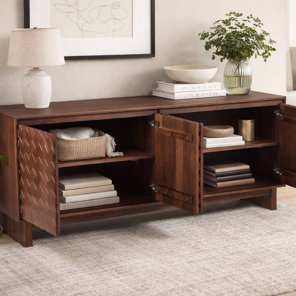 Rustic Weave Sideboard