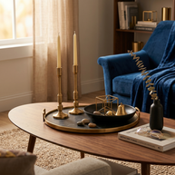 Celestique Golden Pillar Candlestick