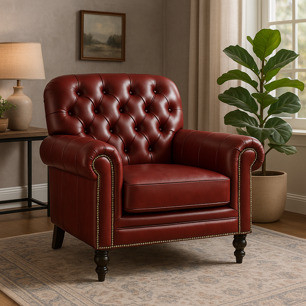Crimson Regent Armchair