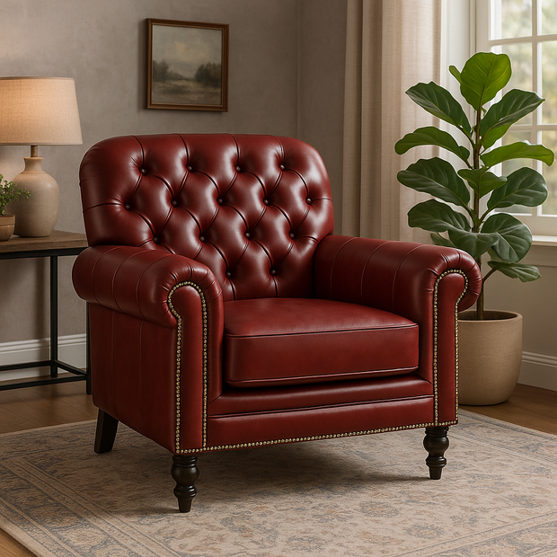 Crimson Regent Armchair
