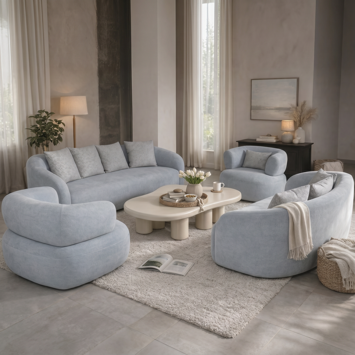 Cloud Curve Sofa Set