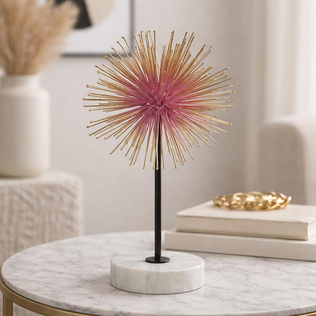 Rose Starburst Decor Accent