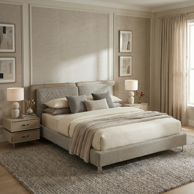 Cosyra Modern Upholstered Bed