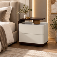 Avelisse Ivory & Walnut Nightstand