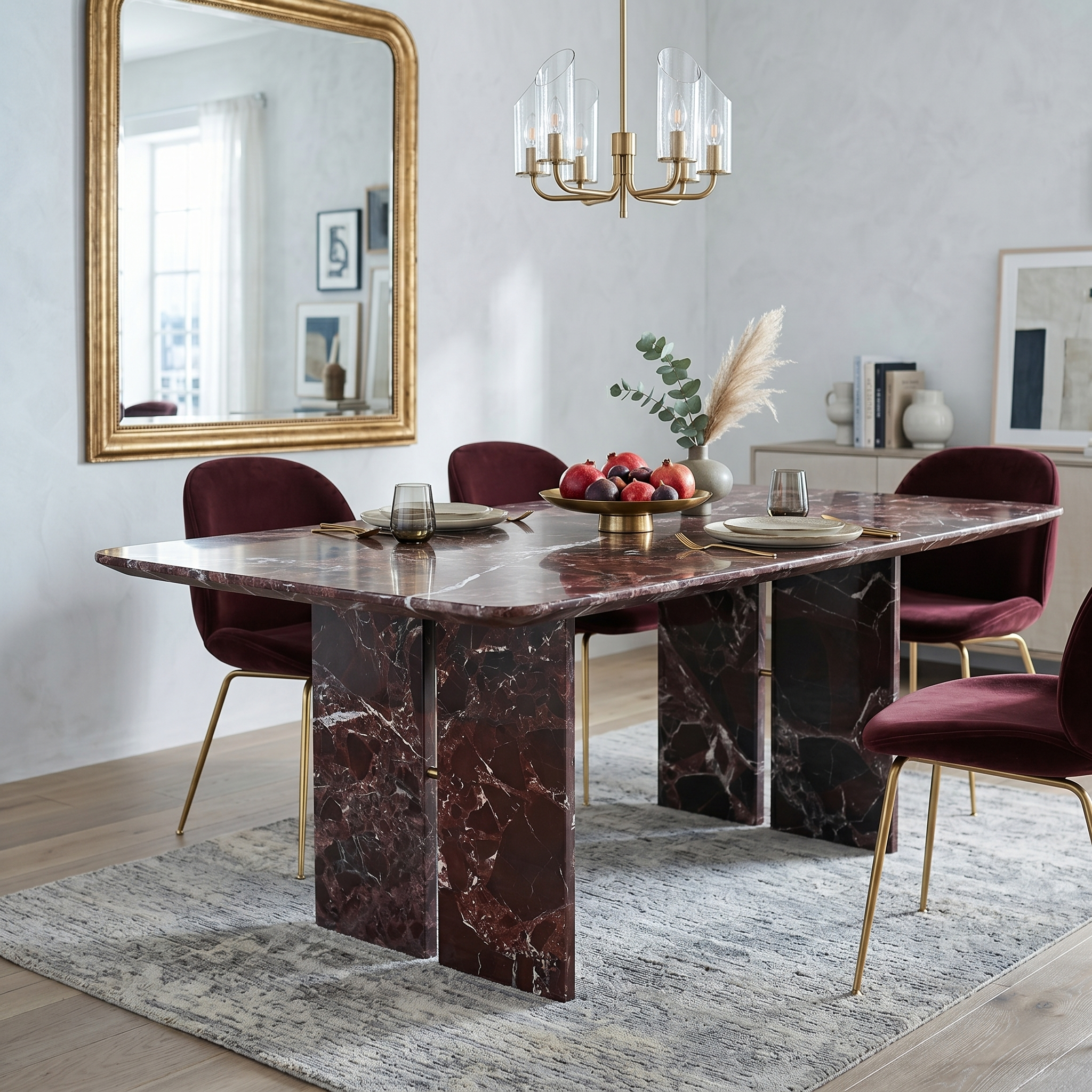 Rosso Levanto Dining Table