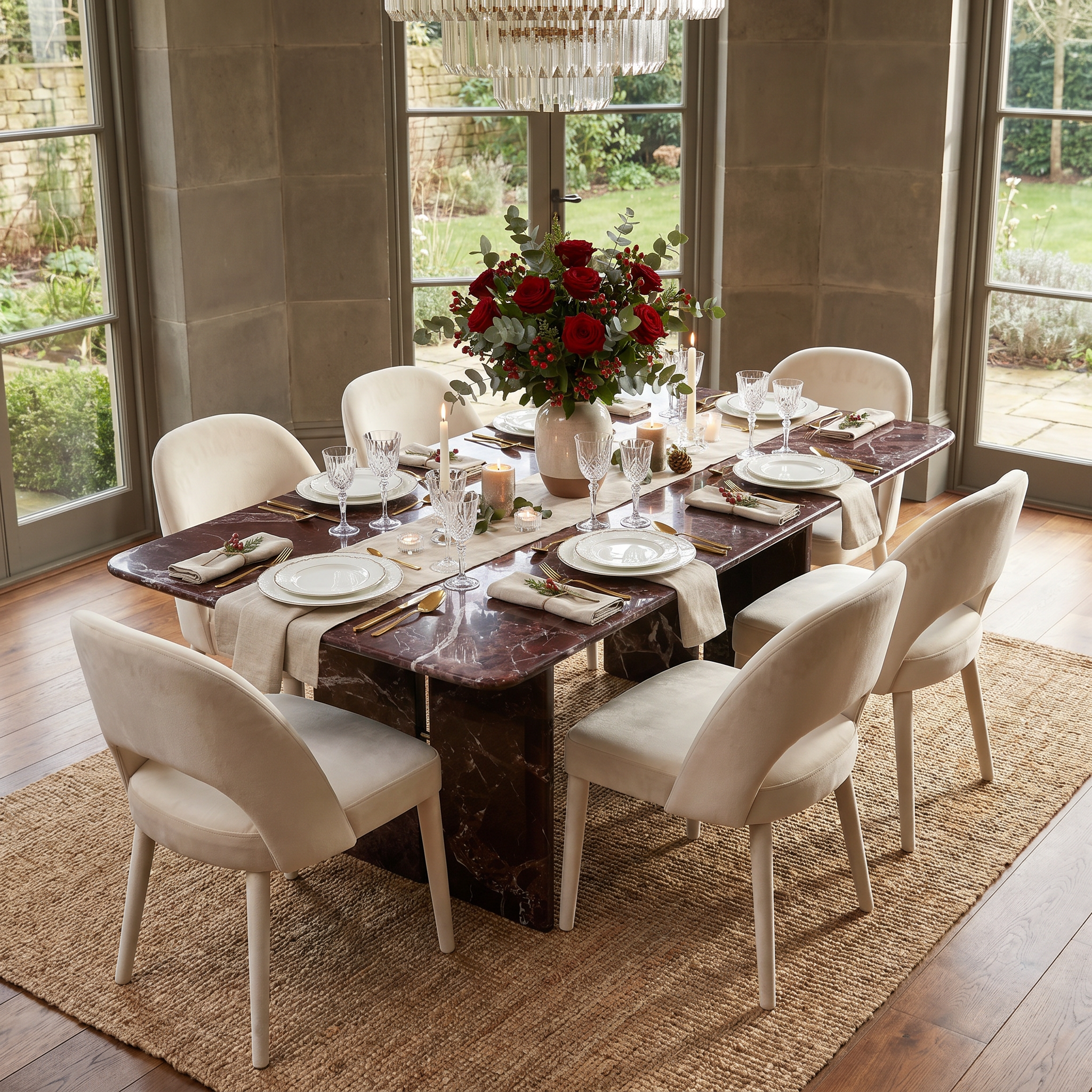 Rosso Levanto Dining Table