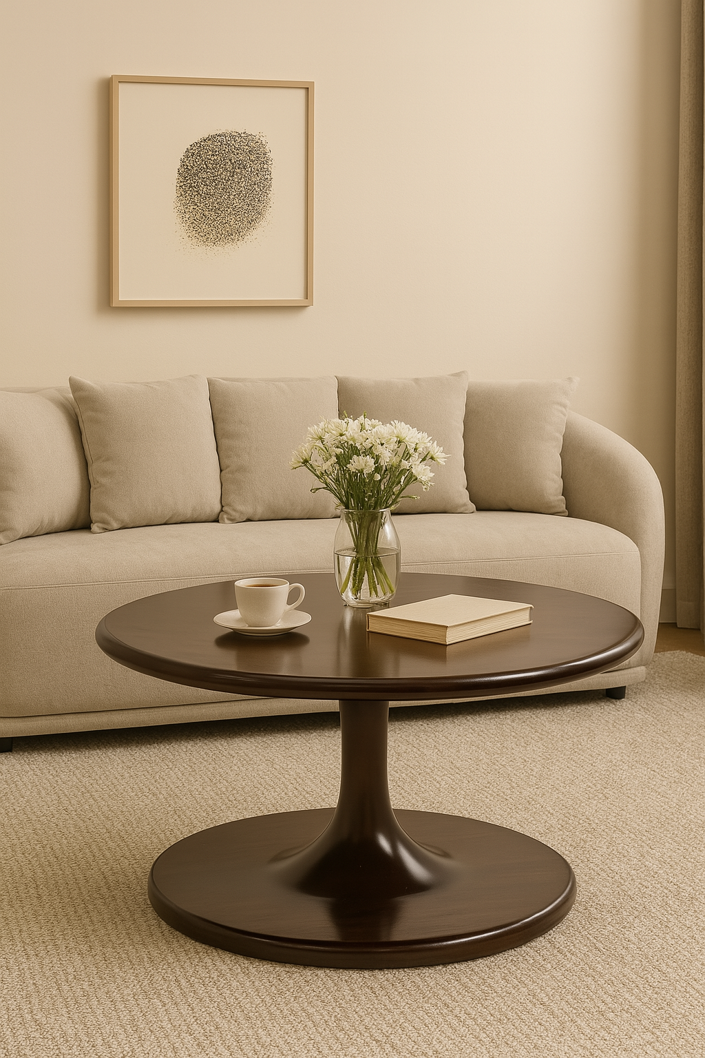 Orbis Pedestal Coffee Table