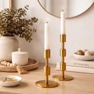 GeoStack Luxe Candle Holders